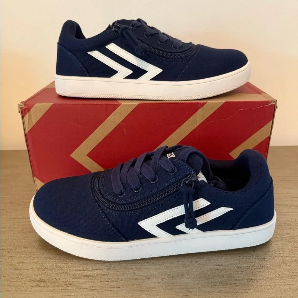 NEW Menβs Billy CS Sneaker Low Navy Blue White 7.5 M - Picture 3 of 7